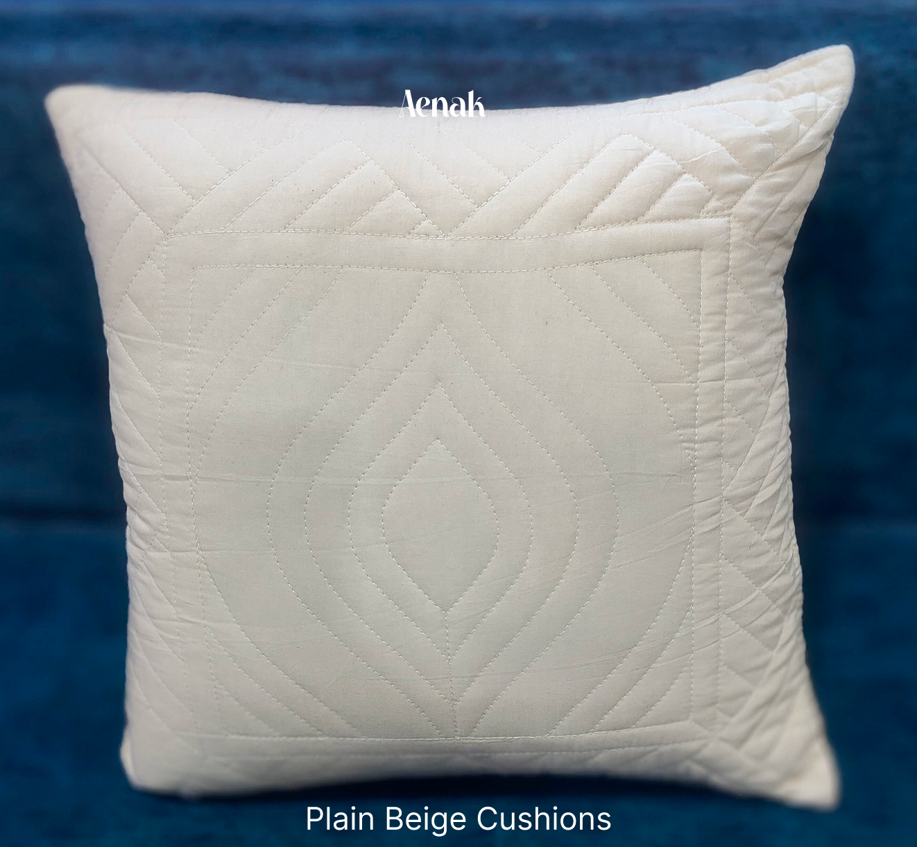Beige Embossed Quilted Bedcover (Non-White Base)