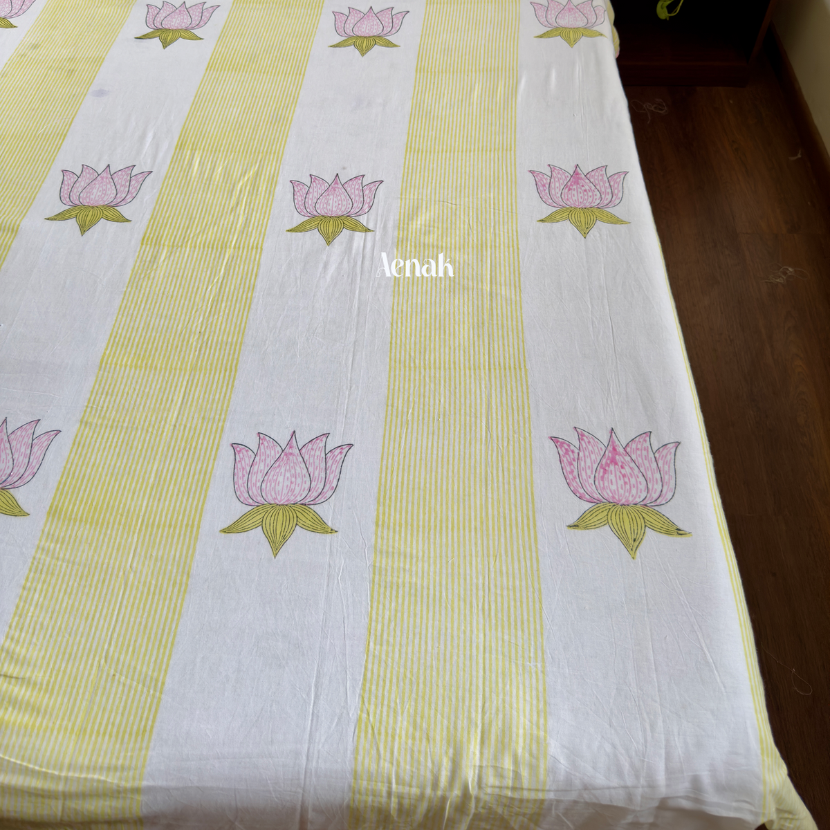Pichwai Lotus Handblock Duvet/Quilt Cover
