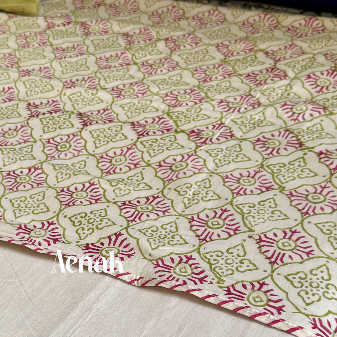 Grey Elephant Handblock Duvet/Quilt Cover