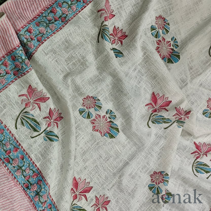Handblock Printed Jute Cotton Dhurries