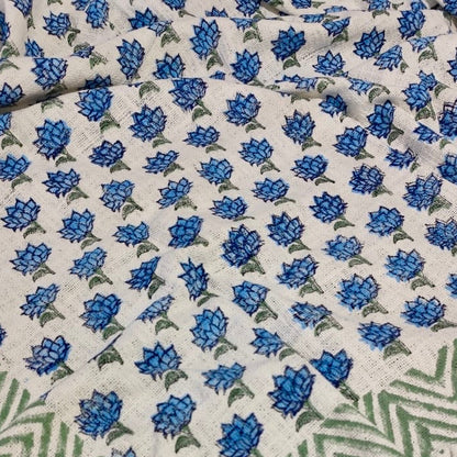 Handblock Jute Cotton Dhurries