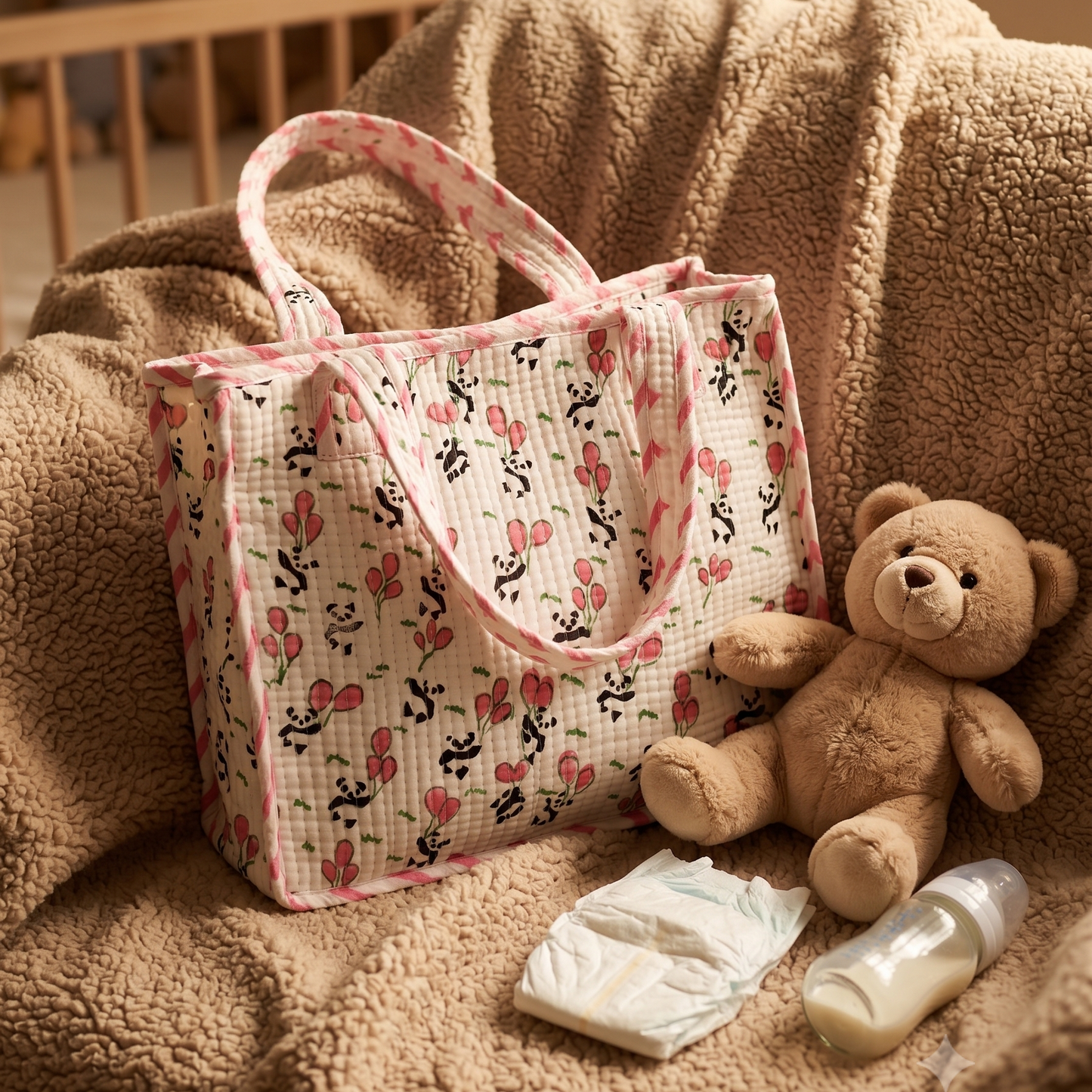 Panda Printed Kids Essential Bag