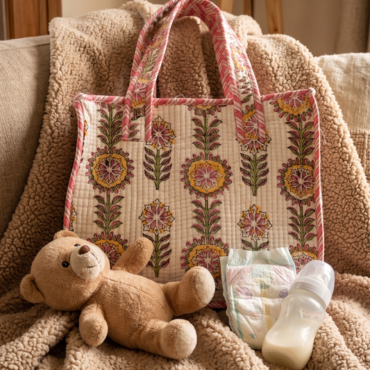 Pink Phool Kids Essential Bag Set