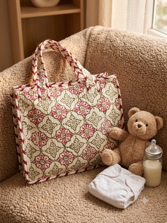 Pink Green Boota Kids Essential Bag