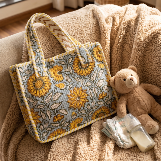 Yellow Sunflower Kids Essential Bag Set