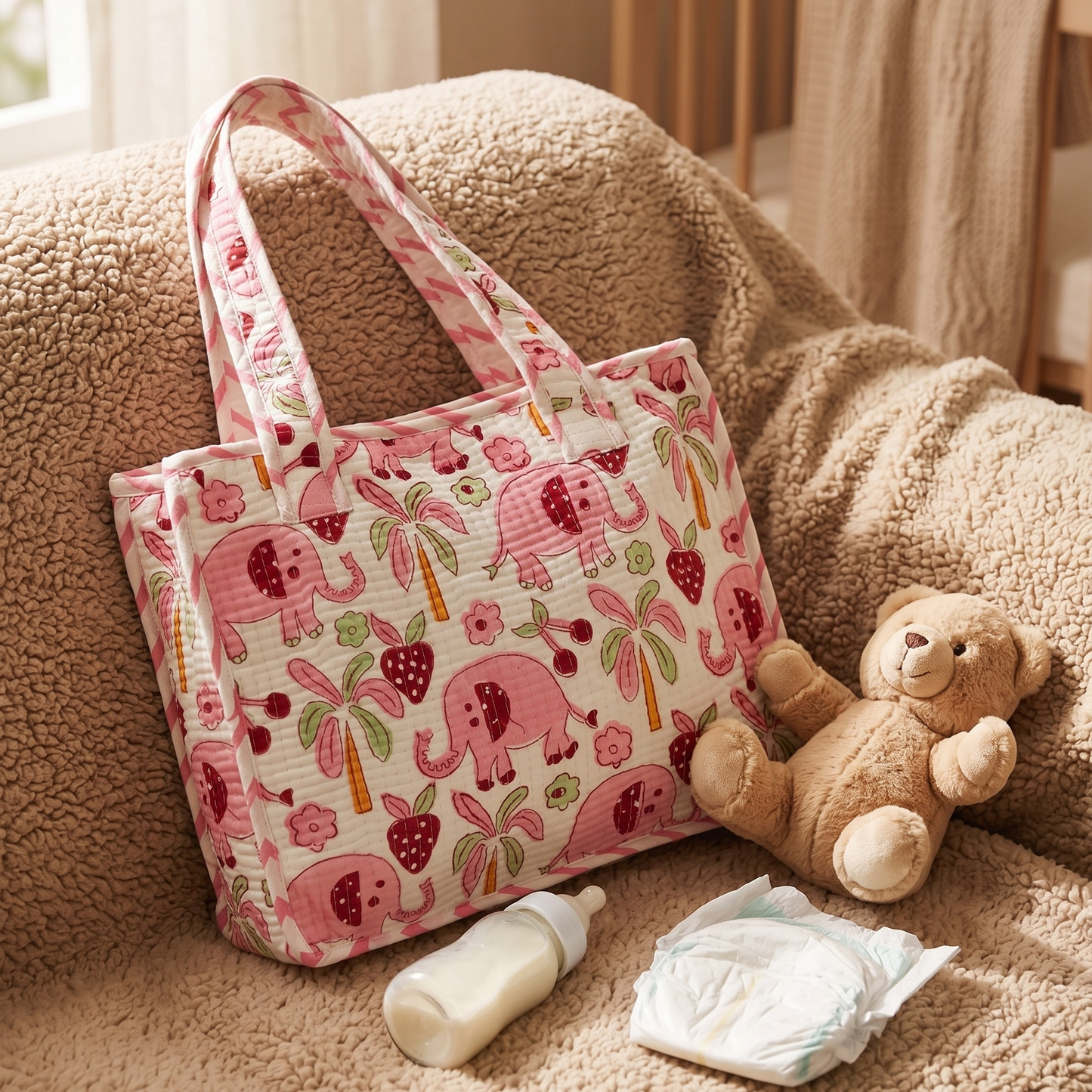 Pink Elephant Kids Essential Bag