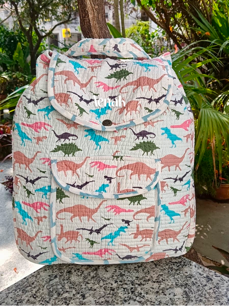 Dino World Quilted Kids Backpack