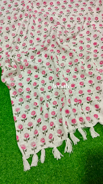 Handblock Printed Jute Cotton Dhurries