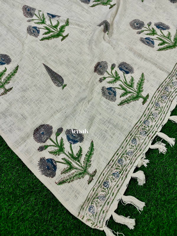 Handblock Printed Jute Cotton Dhurries