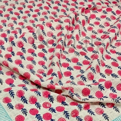 Handblock Printed Jute Cotton Dhurries