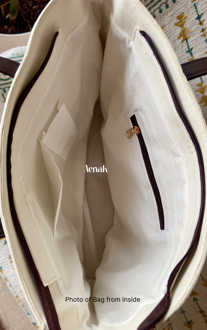 Green Jaal Handblock Artisanal Handbag