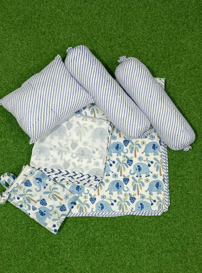Blue Elephant Newborn Baby Kit Set