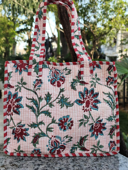 Brown Floral Kids Essential Bag Set