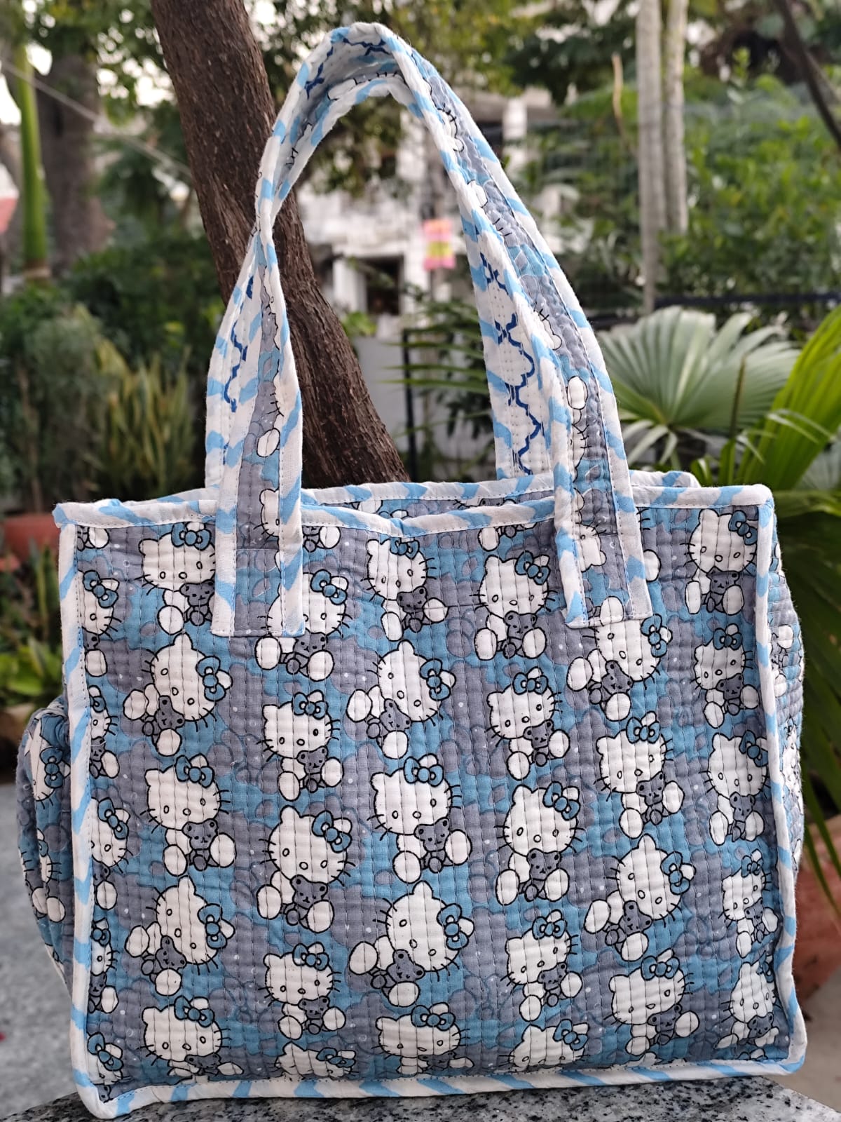 Hello Kitty Kids Essential Bag (Blue & Grey Base)