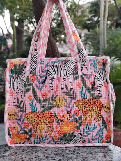 Pink Jungle Kids Essential Bag