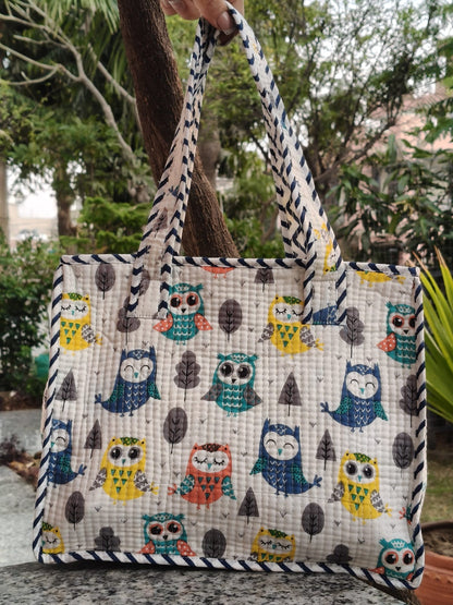 Colorful Owl Kids Essential Bag