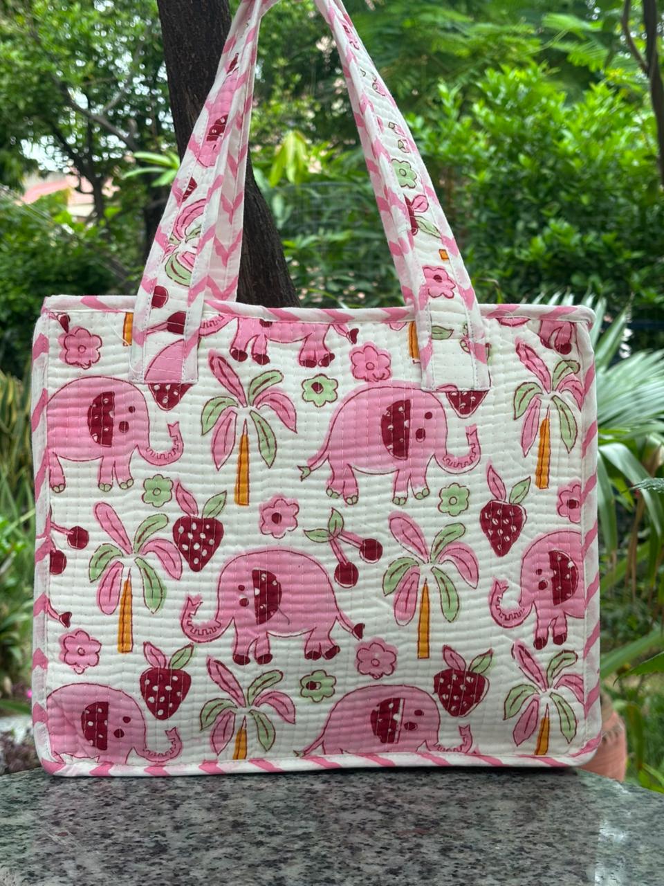 Pink Elephant Kids Essential Bag