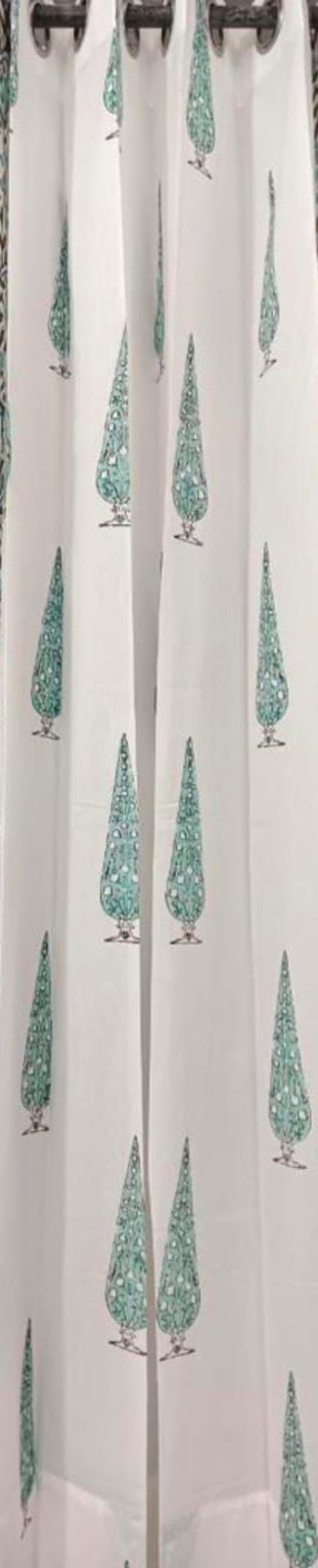 Cypress Hill Handblock Curtains