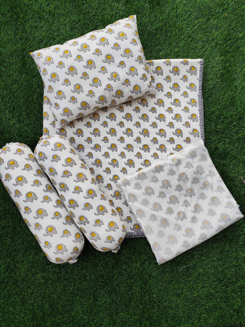 Little Grey Elephants Newborn Baby Kit Set