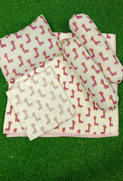 Pink Dinosaur Newborn Baby Kit Set