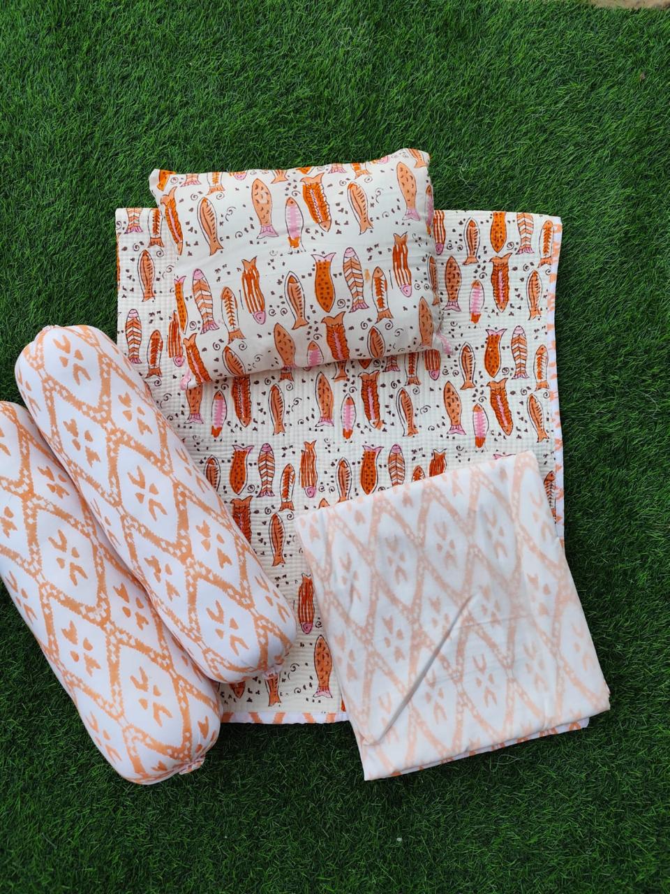 Orange Fish Newborn Baby Kit Set