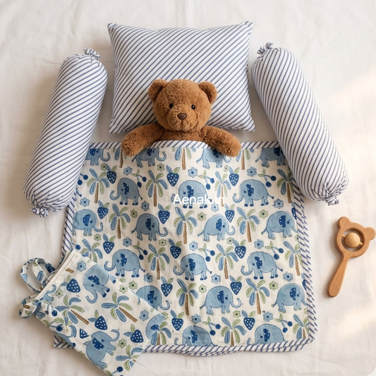 Blue Elephant Newborn Baby Kit Set