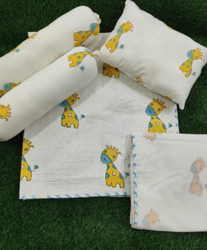Yellow giraffe Newborn Baby Kit Set