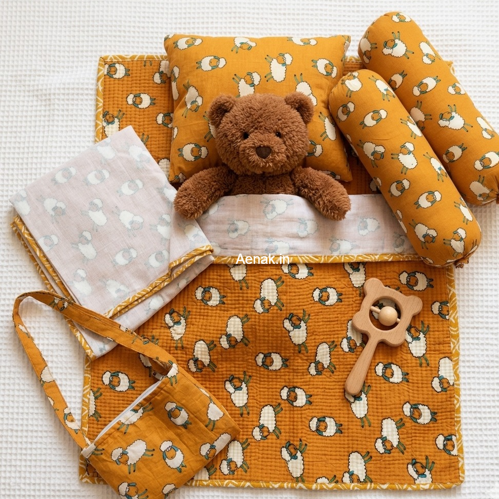 Orange Sheep Newborn Baby Kit Set