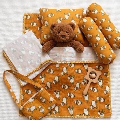 Orange Sheep Newborn Baby Kit Set
