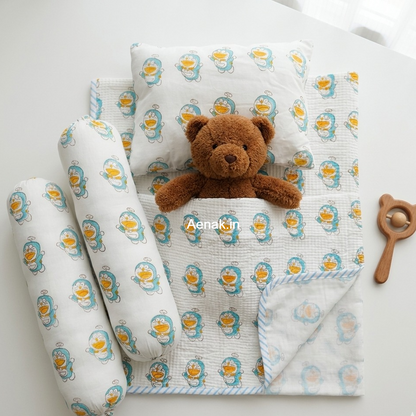 Doraemon Print Newborn Baby Kit Set
