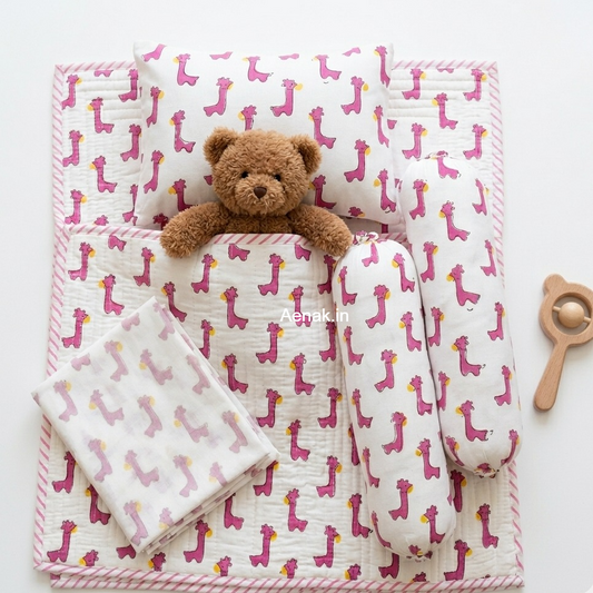 Pink Dinosaur Newborn Baby Kit Set