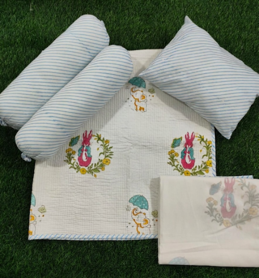 Pink Rabbit Newborn Baby Kit Set