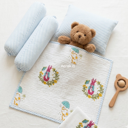 Pink Rabbit Newborn Baby Kit Set